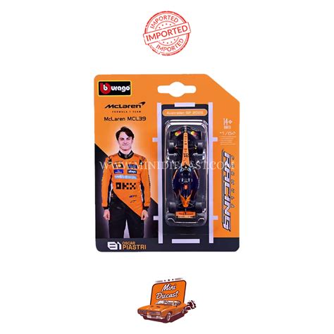 Bburago F1 1:64 Scale – McLaren MCL39 #81 Oscar Piastri (Imported ...