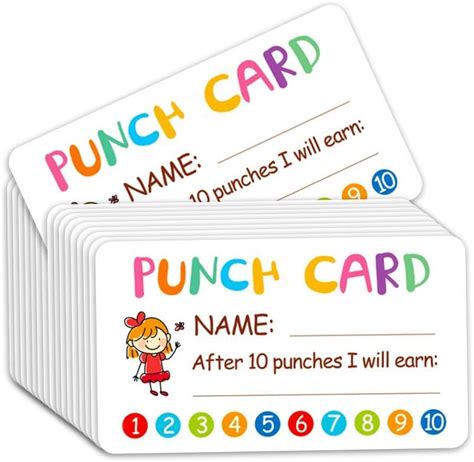 Buy Punch Card, 100pcs Reward Incentive Card for Teacher, Behavior ...