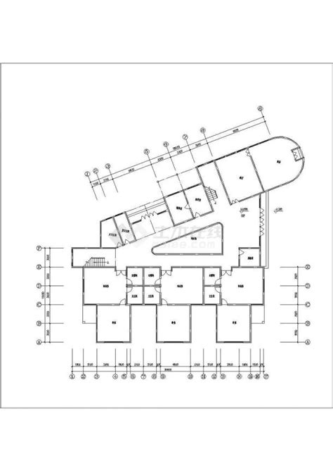 广州某大学附属幼儿园1800平米2层混合结构教学楼平立面设计CAD图纸_教育建筑_土木在线