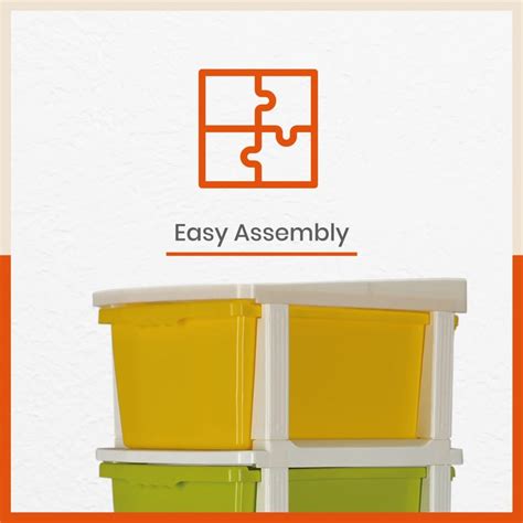 Buy BATHLA Stomo Modular 5-Tier Extra-Large Multi-Purpose Storage ...