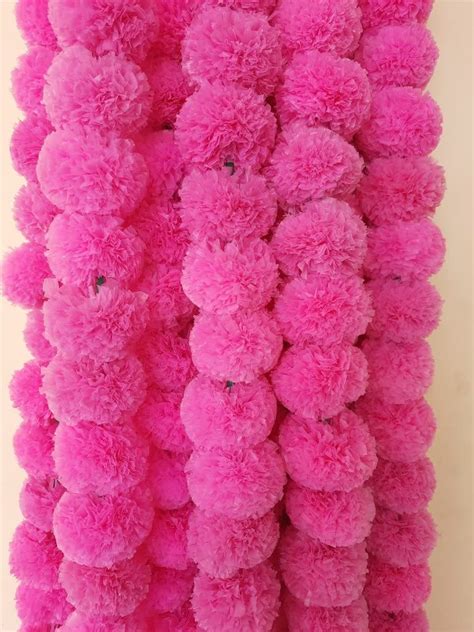 Buy ABHAAS Pack of 10 Artificial Marigold Flowers for Decoration Long ...