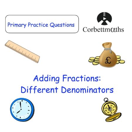 Image result for Adding Fractions Corbettmaths