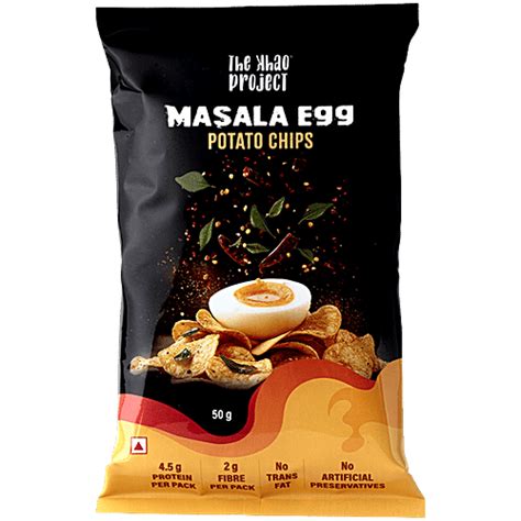 Buy The Khao Project Masala Egg Potato Chips Online at Best Price of Rs ...