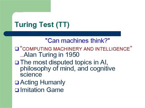 Image result for Turing Test Approach