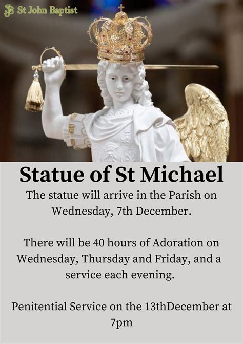SAINT MICHAEL THE ARCHANGEL STATUE | Saint John Baptist
