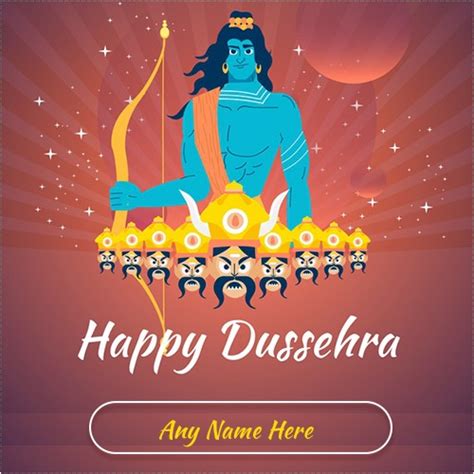 Happy Dussehra In Advance Images with name