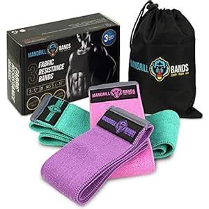 Fabric Booty Bands - Fabric Hip Bands 3 Pack Set. Wide, Non-Slip ...