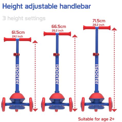 iSporter 3-Wheeled Toddler Scooter for Kids Ages 2-5, Toddlers Age 3-5 ...