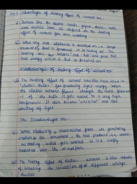 Write two advantage and disadvantage of heating effect of electric ...