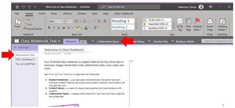 Image result for OneNote Class Notebook New Student