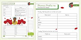 Prefixes Worksheet - Grade 3 - Literacy Lessons - Twinkl