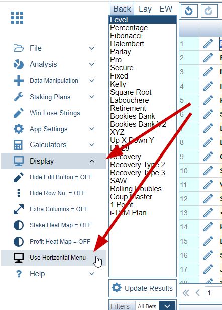 Image result for Horizontal Menu Hidden