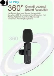 Bashaam L859 K8 MIC_Wireless for Mobiles & Cameras BLACK (PACK OF 1 ...