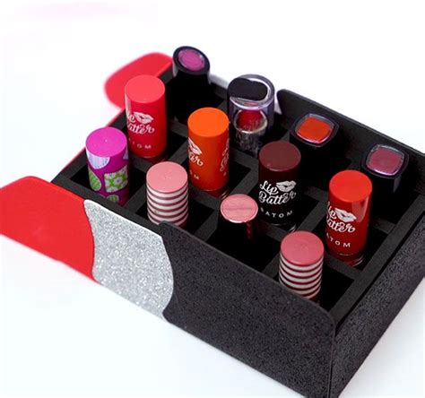 Organizador Batom com Papelão | Organizadores, Ideias diy, Dicas de ...