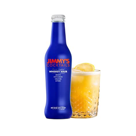 Jimmy’s Cocktails Whiskey Sour Mixer - Pack of 8, Non-Alcoholic, Whisky ...