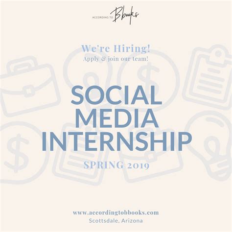 Now Hiring Social Media Internship: Spring 2019 - According To Bbooks ...