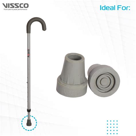 Rubber Tips/Shoes for Walking Stick (PACK OF 2) – Vissco Next