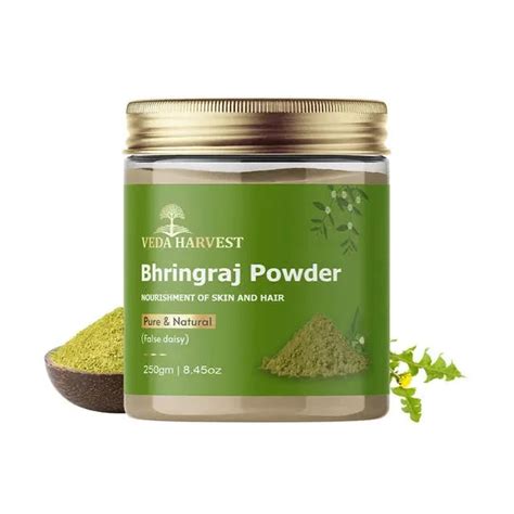 Organic Bhringraj Powder for Hair Growth – 250gm | Veda Harvest