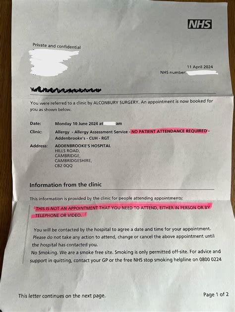 What on earth is the point of this letter? : r/nhs