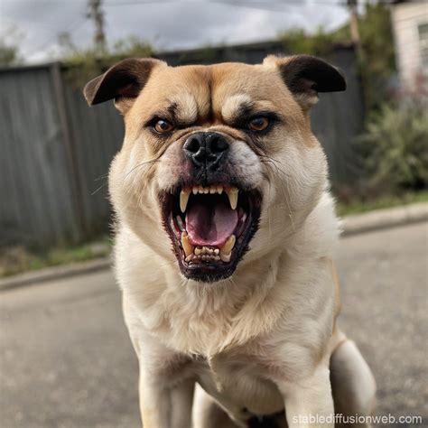 Angry Dog Portrait | Stable Diffusion Online