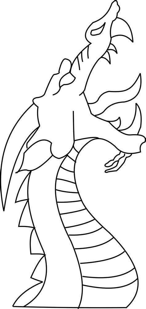 dragon drawing template