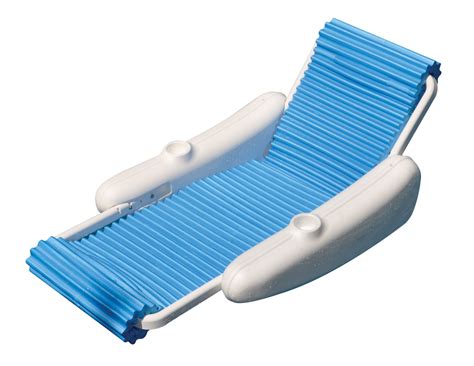 Rippled Float Sunchaser Swimming Pool Lounge Chair - 66" - White and ...