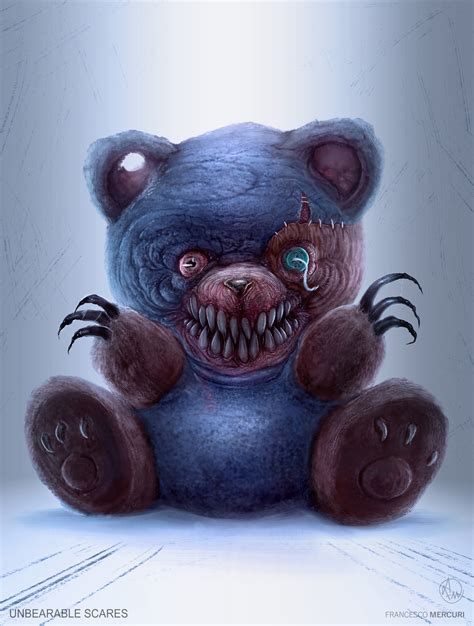 Scary Teddy Bear Drawing