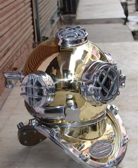 Buy Antique Brass Scuba Deep Diving Divers Helmet Mark V Us Navy ...