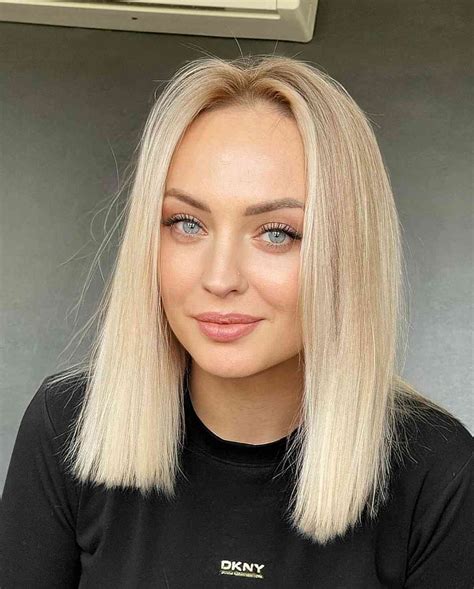 Shoulder Length Straight Blonde Hair | atelier-yuwa.ciao.jp