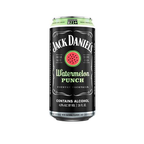 Jack Daniel's Country Cocktails Watermelon Punch 16oz Can ...