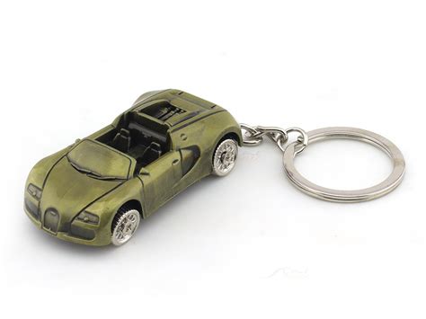 Bugatti like design golden metal keyring / keychain | Scale Arts India