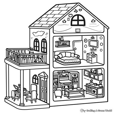 Coloring Pages Of Doll Houses [2025]