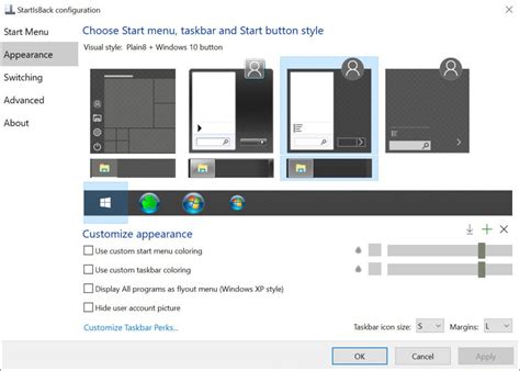 Image result for StartIsBack Virtual Styles