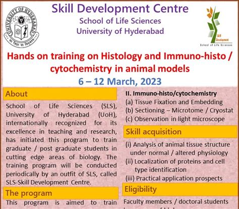 Hands on Training in Histology and Immuno-Histo/Cytochemistry in Animal ...