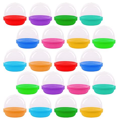 ArtCreativity 2 Inch Capsules with Colored Lids, Set of 150, Small ...