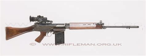 The British L1A1 SLR ( Self Loading Rifle) with the L2A2 SUIT Trilux ...
