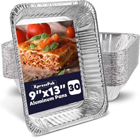 XpressPak Large Aluminium Foil Trays - 32 X 26 cm - (10 X 12 inches ...