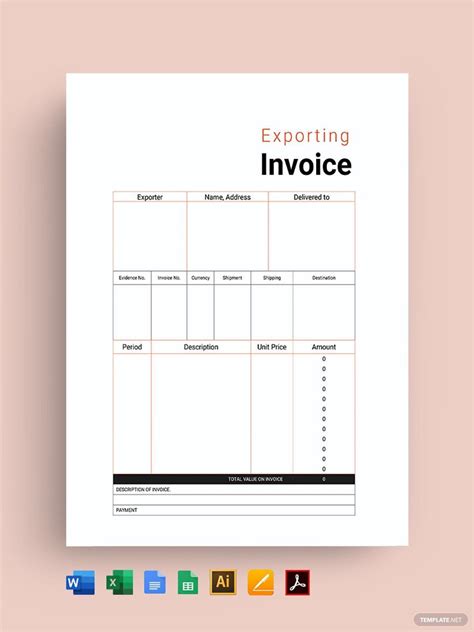 Commercial Invoice 的图像结果