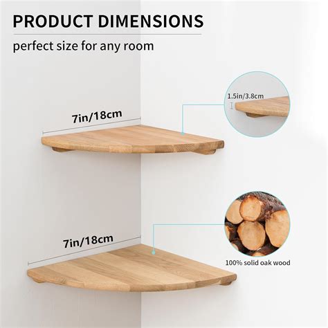 Conamily Corner Shelves, Floating Corner Shelf, Set of 2 India | Ubuy