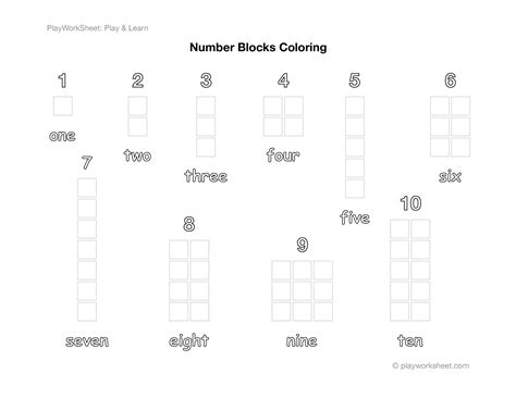 Image result for Color Number Blocks for Kids