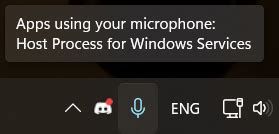 Image result for Host Process for Windows Using My Microphone