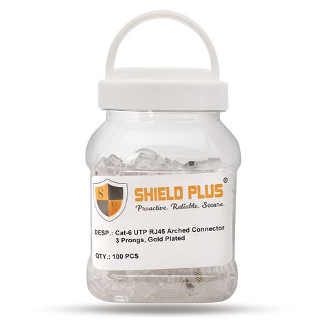 SP- CAT-6 UTP RJ45 ARCHED CONNECTOR – Shield Plus