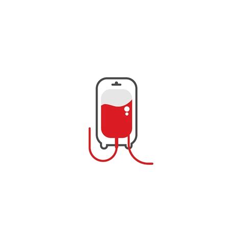 Illustration vectorielle de sang logo icône design | Vecteur Premium