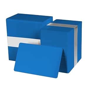 Pack of 100 Hospital Blue CR80 PVC Cards | 30 mil by easyIDea : Amazon ...