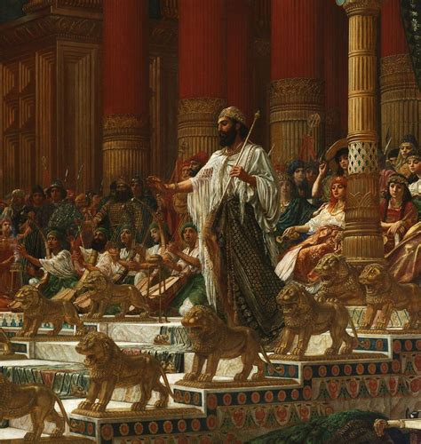 Sir Edward John Poynter 1890 - The visit of the Queen of Sheba to King ...