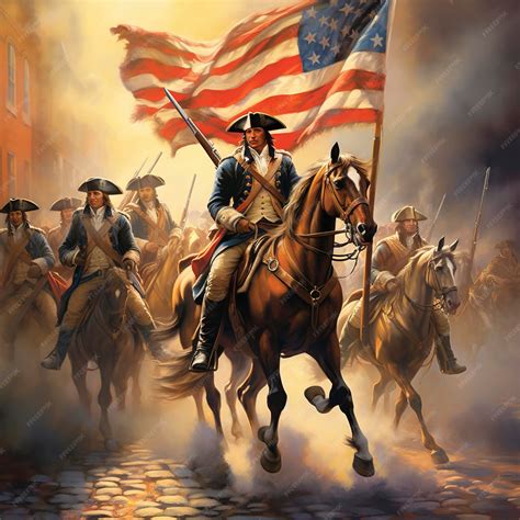 Premium Photo | American Revolution War of independence Battlefield ...