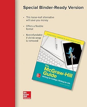 Buy The McGraw-Hill Guide: Writing for College, Writing for Life Book ...