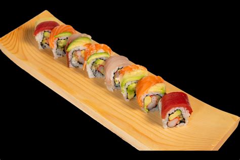 Rainbow Roll Sushi