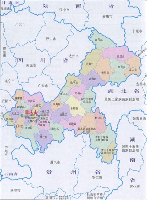 重庆行政区划简图_行政简图地图库