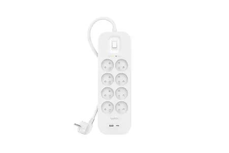 Parafoudre Belkin PARAFOUDRE 8 PRISES FR + 1 USB-C + 1 USB-A | Darty